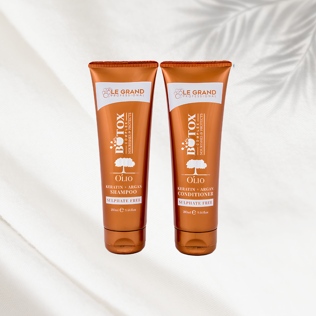 Olio Keratin & Argan Shampoo & Conditioner Set 280ml